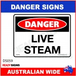 DANGER SIGN - DS-059 - LIVE STEAM